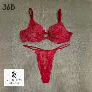 Vintage Victoria's Secret Cups & Wings Push-Up Without Padding Bra Women's 36B